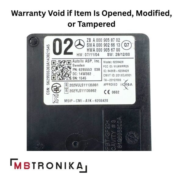 Mercedes Radar A0009058702 Sensor Blind Spot Radar Distance Module - Image 4