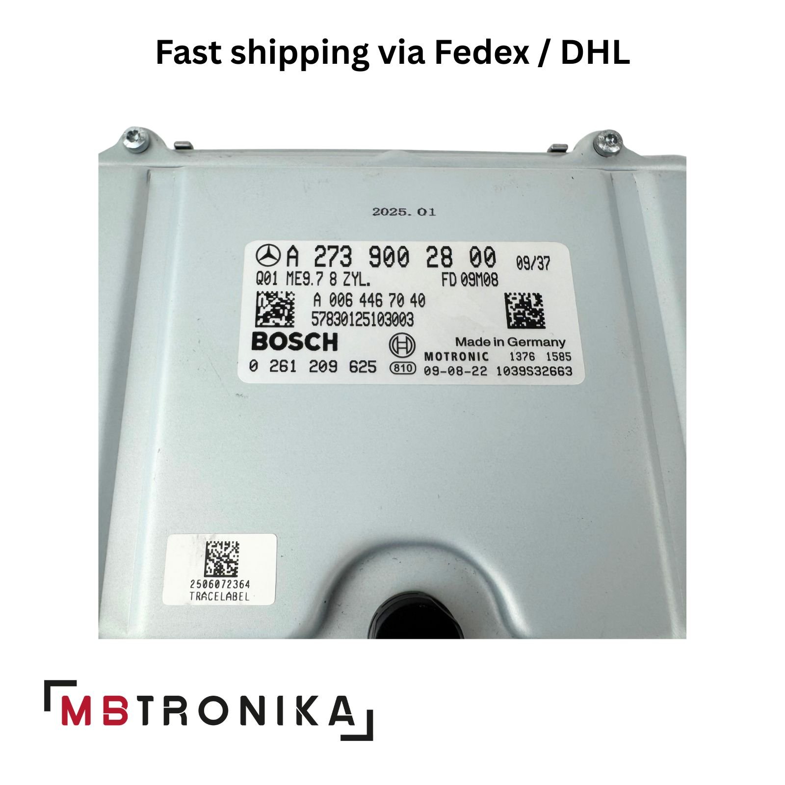 Engine Control Unit ECU for Mercedes V8 M273 equipped 4.7L 5.5L many models NEW - Image 6